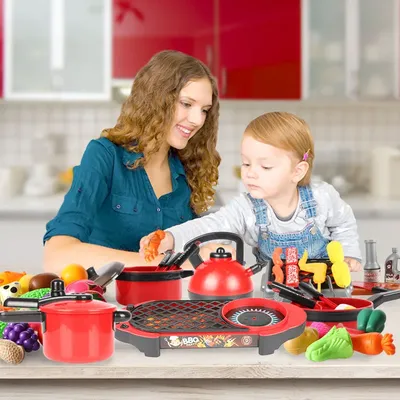 Имитация посуды кастрюля дети ролевые повара играть большие кухонные  игрушки Детские овощи фрукты кухонная утварь набор игрушек для девочек |  AliExpress
