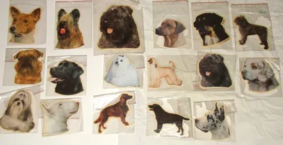 Картинки винтажные самоклеющиеся Породы собак 30 шт. (Y370) купить в  интернет-магазине Мосантик