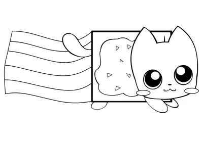 рисунок черно белого котенка, милые рисунки кошек, кошка, милый фон  картинки и Фото для бесплатной загрузки