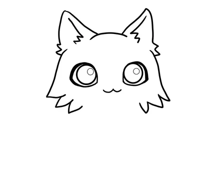 Милый единорог-кошка. Черно-белый контур рисунка. Вектор Векторное  изображение ©Zerlina 514741034