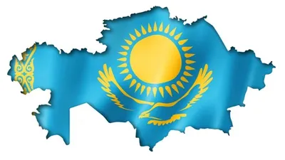 Флаг Казахстана, Республики Казахстан. Иллюстрация вектора - иллюстрации  насчитывающей красивейшее, орел: 197770189