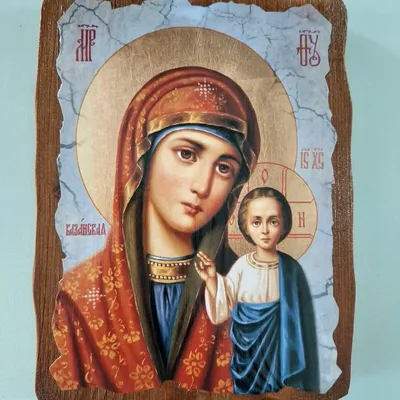 Казанская икона Божией Матери в серебряном окладе и киоте | купить