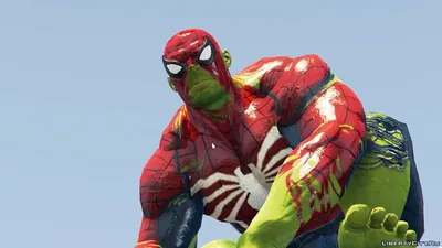 Скачать Халк - Человек-паук для GTA 5