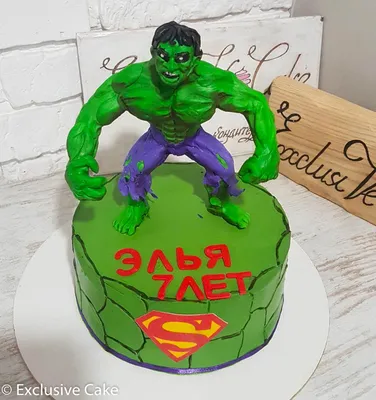 Торт Халк фигурка купить в Киеве | Exclusive Cake
