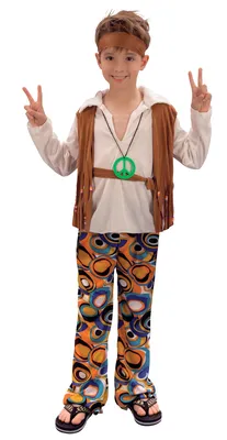 Boys 60s 70s Groovy Hippy Hippie Disco Fancy Dress Costume Outfit New Kids  | eBay