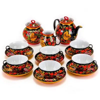 Hohloma Wooden Sugar Bowl Russian Strawberry Pattern Lidded Jar Хохлома |  eBay