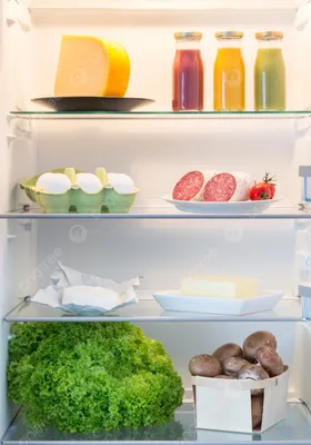 Холодильник с едой фотографии