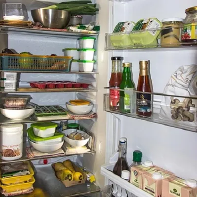 Волшебный мир кулинарии: фотографии холодильника с разноцветной едой
