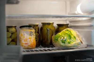 Рисунок холодильника с едой в HD качестве