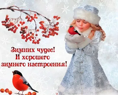 Картинки с надписью - Доброго зимнего дня!.