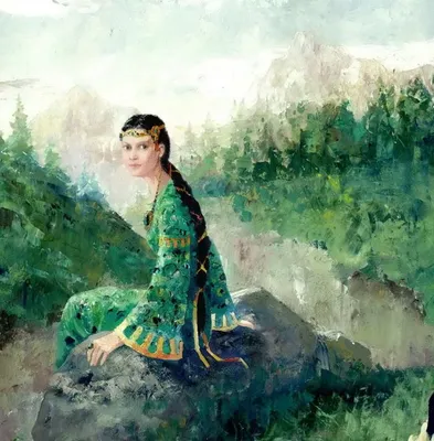 Хозяйка медной горы - портрет женщины, стр.№1