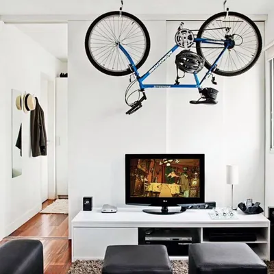 Хранение 🚲 велосипеда в небольшой🤏 квартире: хитрости и нестандартные  решения! | GoGetHome.ru | Дзен