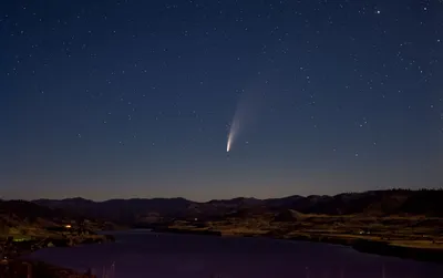 Прощальное видео полета кометы ZTF