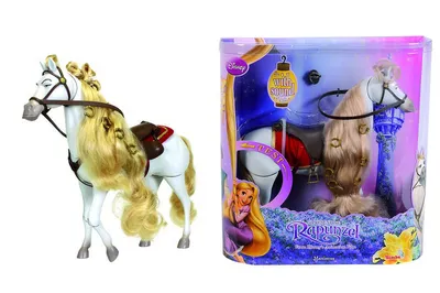 Набор с аксессуарами - Максимус - конь Рапунцель от Mattel, bdj55-bdj53 -  купить в интернет-магазине ToyWay
