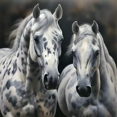 Картина «Белые кони», Popova Josephine - Jose Art Gallery