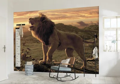 Король лев Chapa - Деревянный пазл маленьки размера. Детали разной формы,  картины которые вы собираете сами