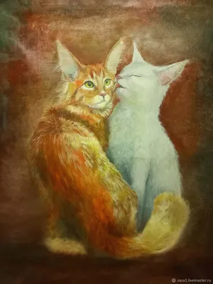 Векторные кошки в любви и слово любовь Иллюстрация штока - иллюстрации  насчитывающей потеха, приветствие: 165268577