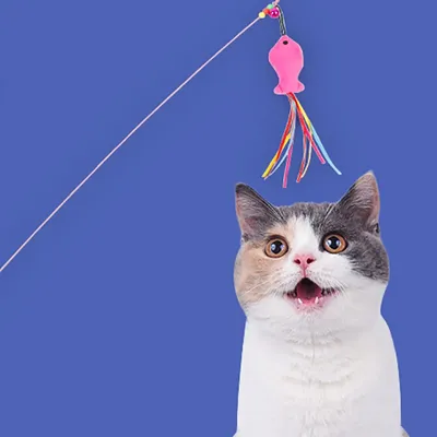 Игрушка для кошек, перьевая палочка для кошек, искусственное прикольное  перо, палочка для домашних животных, товары для кошек | AliExpress