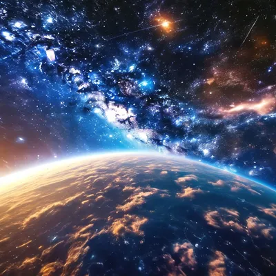 Фотообои Звездное ночное небо глубокий космос 22704 ➣ купить качественные  фотообои по низким ценам в Киеве и всей Украине