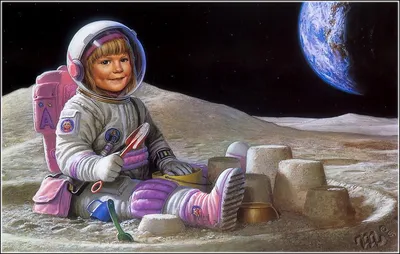 Детские картинки про космос для школьников и дошкольников