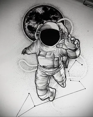 Рисунок на тему космонавтики простым карандашом (49 фото) » рисунки для  срисовки на Газ-квас.ком