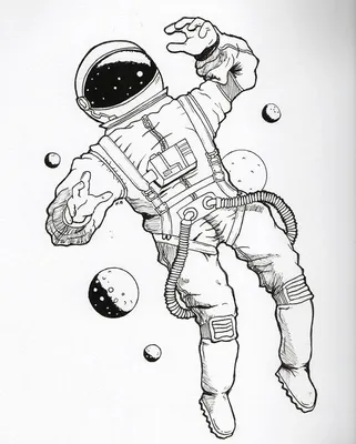 Рисунок карандашом космический …» — создано в Шедевруме