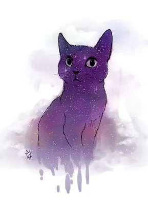 кошка, космос, cat, space, art, рисунок, Принцесса Надя | Рисунок  галактики, Иллюстрации кошек, Иллюстрация кошки