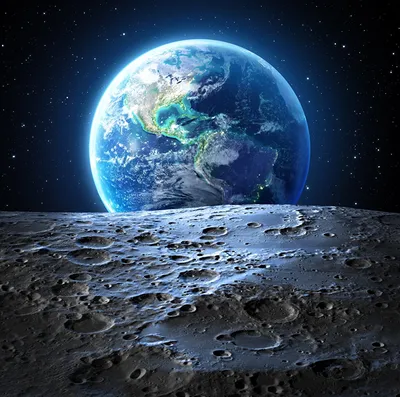 Фотографии земли Космос луной