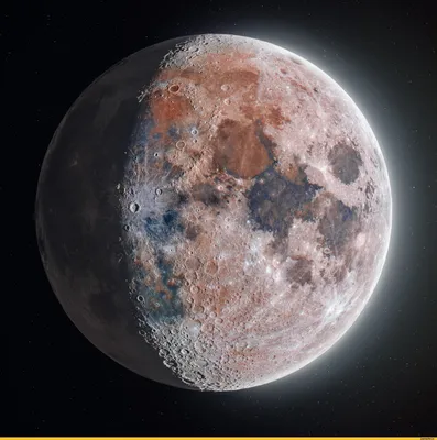 Ультрареалистичный снимок луны / красивые картинки :: космос :: луна :: art  (арт) / картинки, гифки, прикольные комиксы, интересные статьи по теме.