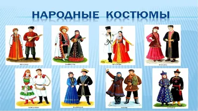 Комплект мини-плакатов вырубных \"Костюмы народов России\" 10 видов, А4  (1473606) - Купить по цене от 198.00 руб. | Интернет магазин SIMA-LAND.RU
