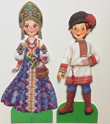 Купить «Народы России» коллекция разборных кукол в национальных костюмах  высотой 15 см. А311 в магазине развивающих игрушек Детский сад
