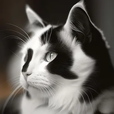 Черно-белая фотография 2 кошек Стоковое Изображение - изображение  насчитывающей смокинг, коты: 179345693