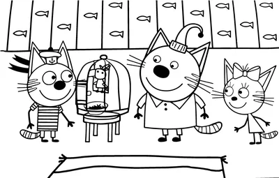 Раскраска Сибирская кошка | Раскраски кошек. Рисунки кошек, картинки кошек