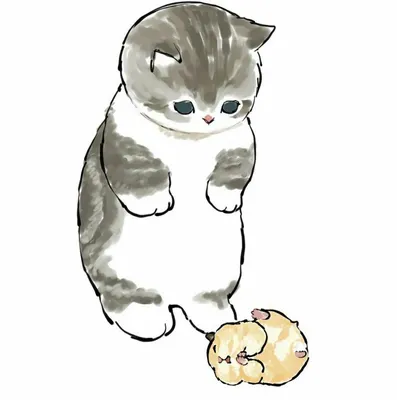 Пин от пользователя Melody на доске Cute cat | Милые котики, Очаровательные  котята, Милые рисунки
