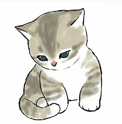 Mofu Sand | Кошачьи картины, Кошачий рисунок, Милые рисунки
