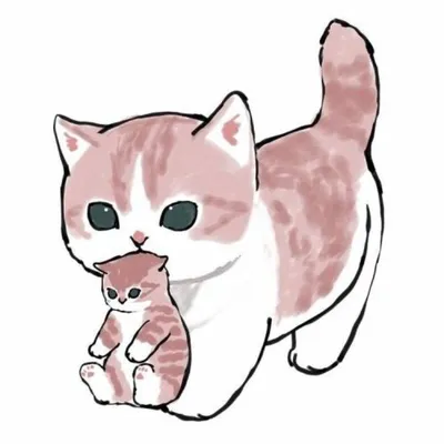 𓂃 𖠿 🐈– .cat icon· | Милые котики, Милые рисунки, Рисунки животных