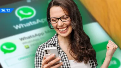 WhatsApp на телефоне, девушка держит…» — создано в Шедевруме