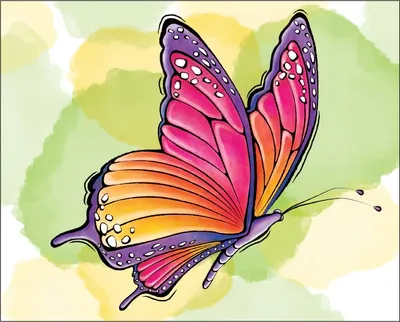Волшебная бабочка рисунок - 66 фото