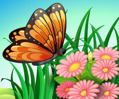 Бабочки, Рисованные, Формат Png - Butterfly Vector - Free Transparent PNG  Clipart Images Download