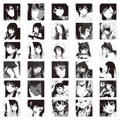 Черно- белый красивые глаза Animestyle с нормальным выражением лица  Иллюстрация вектора - иллюстрации насчитывающей глаза, иллюстрация:  202329684