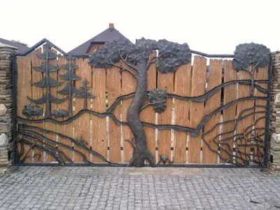Красивый деревянный забор для загородного дома (31 фото) - красивые  картинки и HD фото