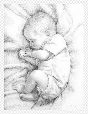 Рисунки новорожденных малышей - 72 фото
