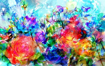 Красивые, яркие цветы в кашпо, …» — создано в Шедевруме