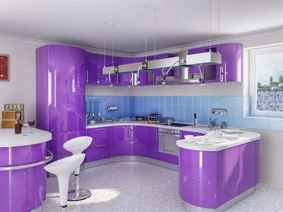 Фиолетовая кухня – все принципы оформления | www.podushka.net