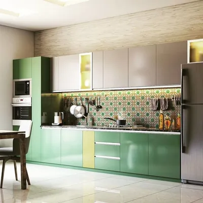 Яркий дизайн кухни - 76 фото