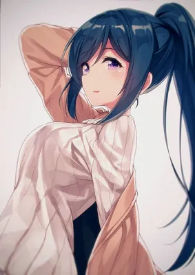 красивая аниме-девушка в платье кимоно с светлыми волосами сакура цветы  жиппонский персонаж Иллюстрация штока - иллюстрации насчитывающей платье,  бобра: 272536449