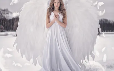 Картинки ангел девушка с крыльями (44 фото) » Картинки, раскраски и  трафареты для всех - Klev.CLUB