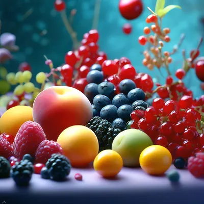 Картинки на тему #фрукты_ягоды - в Шедевруме