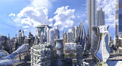 красивые картинки :: Sci-Fi :: City in the sky :: future city (Sci-Fi city, город  будущего, ) :: futuristic :: Liesenborghs :: art (арт) / картинки, гифки,  прикольные комиксы, интересные статьи по теме.