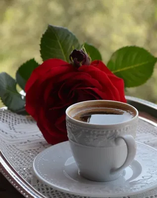 Кофе в роскошной чашке с узором, …» — создано в Шедевруме